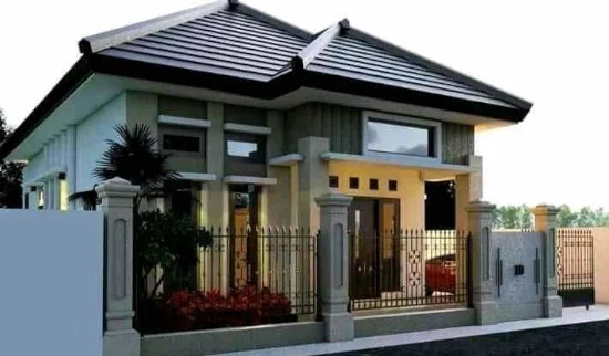 Desain rumah minimalis dengan atap limas