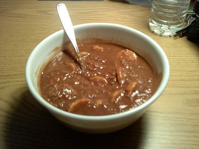 Mmm, chocolately Monkey Oatmeal goodness!