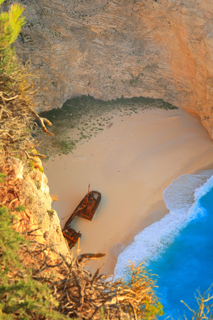 Greece, Ionian Islands, Zakynthos Island, the bay Navagio. Греция, Ионические острова, остров Закинф, бухта Навагио