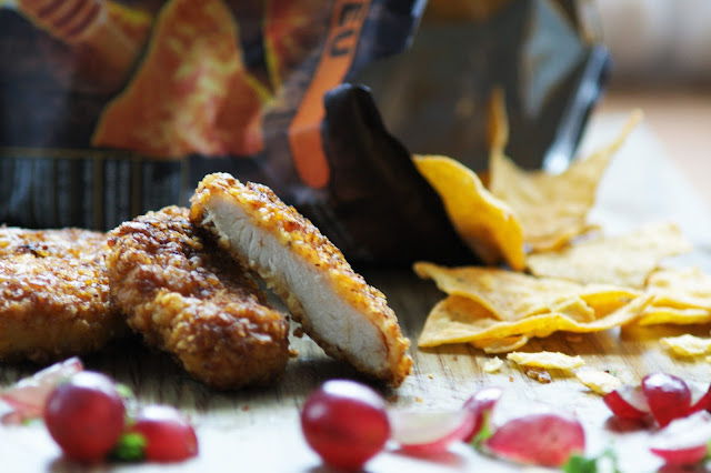 Hähnchen Nuggets mit Parmesan Tortilla Panade
