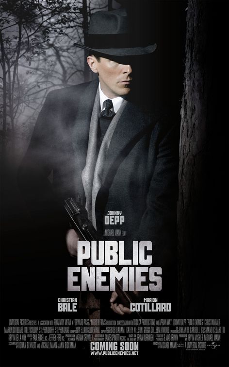 Christian Bale Public Enemies movie poster