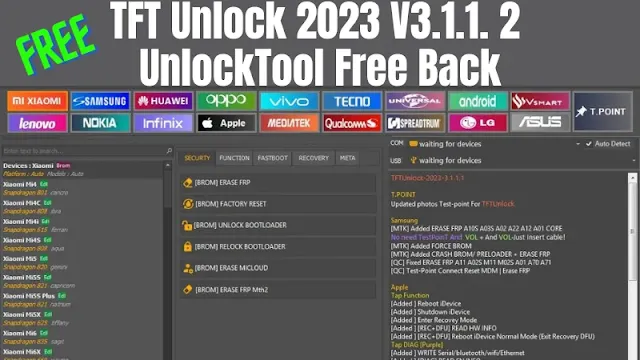 TFT Unlock 2023 V3.1.1. 2 UnlockTool Free