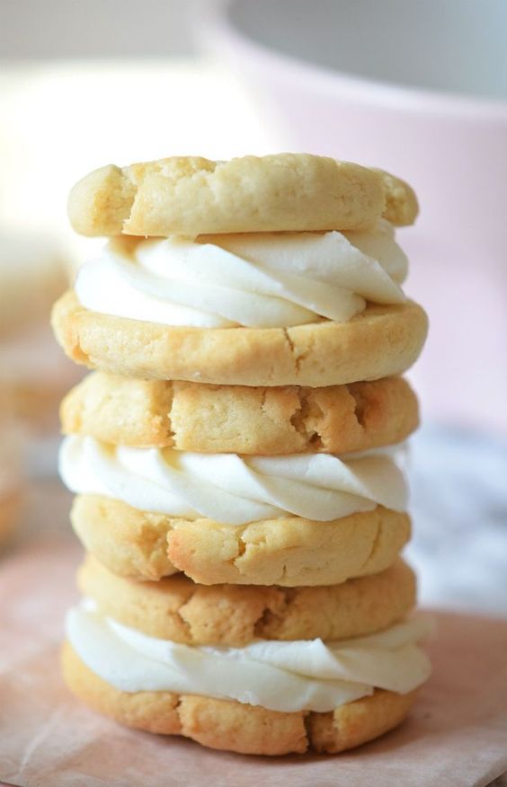 Quick easy and fast recipe for lemon cookies with lemon buttercream frosting! The perfect cookie sandwich to elevate every moment