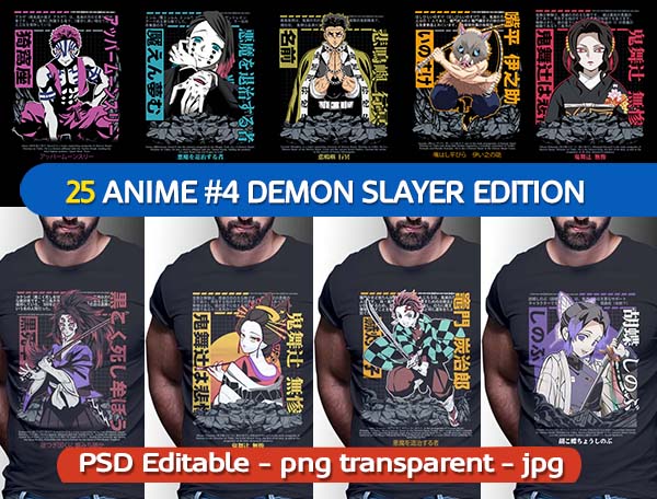 demon slayer Tshirt design