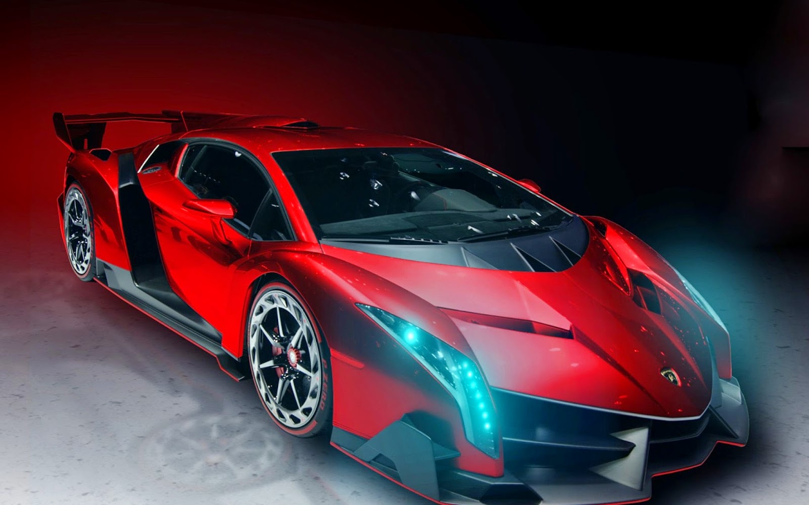 Lamborghini Veneno Concept Red 1600x2560