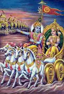 Krishna and Arjuna in Battle
