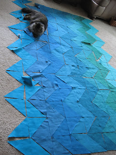 Chevron ombre quilt