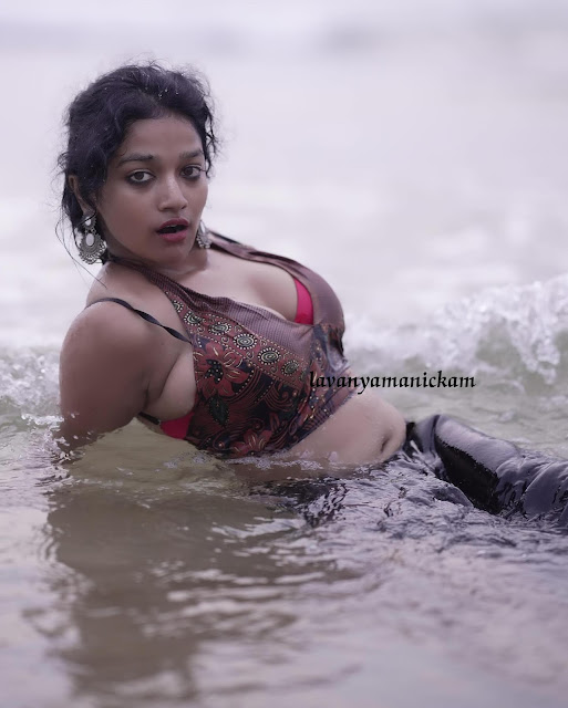 Lavanya Manickam captivating in her latest hot image gallery.