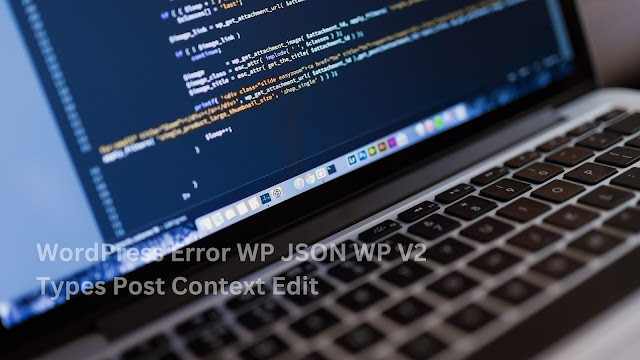 WordPress Error WP JSON WP V2 Types Post Context Edit
