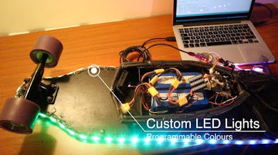 How To Design Your Own DIY Electric Skateboard Using Arduino Nano & LED Strip