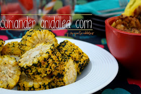Tender Coriander Griddled Corn with Garlic Salt from Anyonita Nibbles