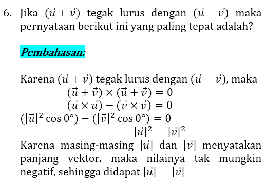 Soal dan Pembahasan Vektor 6