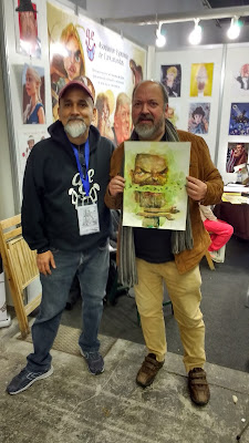 illustration for Dave McKean in Barcelona comic 2018