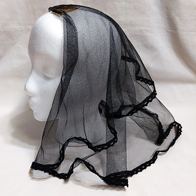 Lily of the Valley Designs short black veil