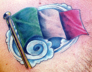 Italian Flag Tattoos