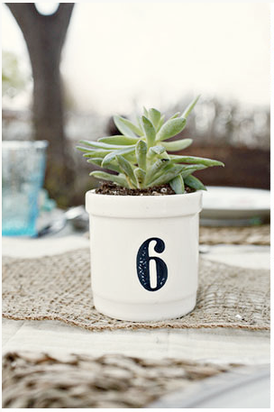 Wedding table number ideas