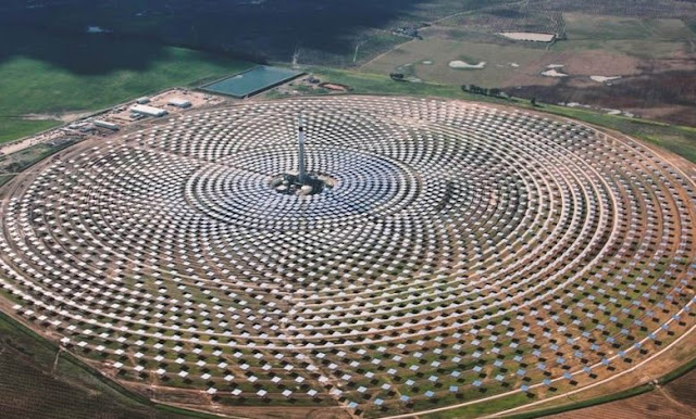 Where is located the world’s largest and most powerful solar power plant?