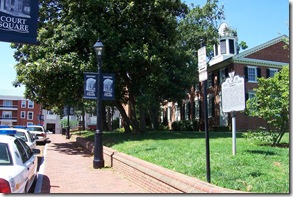 Jack Jouett's Ride - Q-17 along Park Street at the Albemarle Co. Courthouse Square