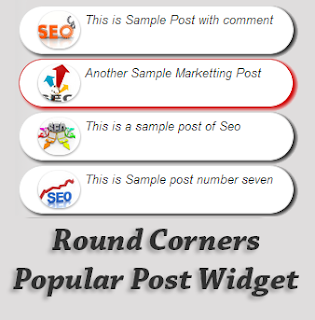 Round Corners Popular Post for Blogger