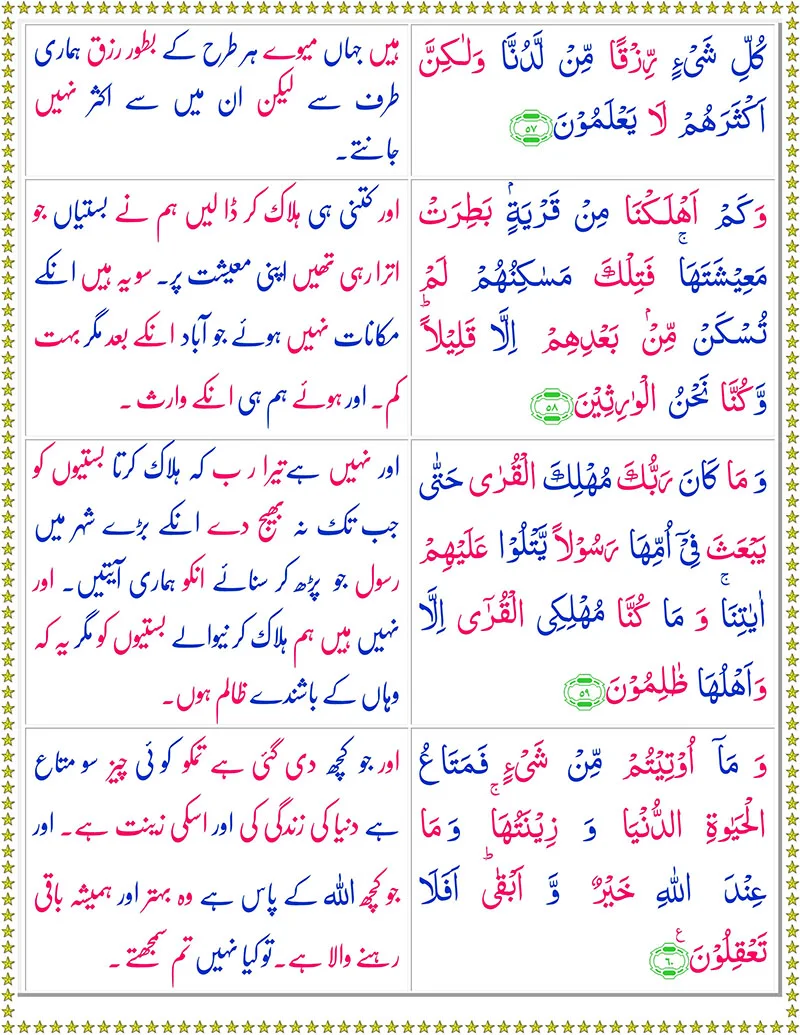 Surah Al-Qasas  with Urdu Translation,Quran with Urdu Translation,Quran,