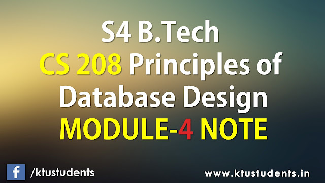 ktu cs208 note module4