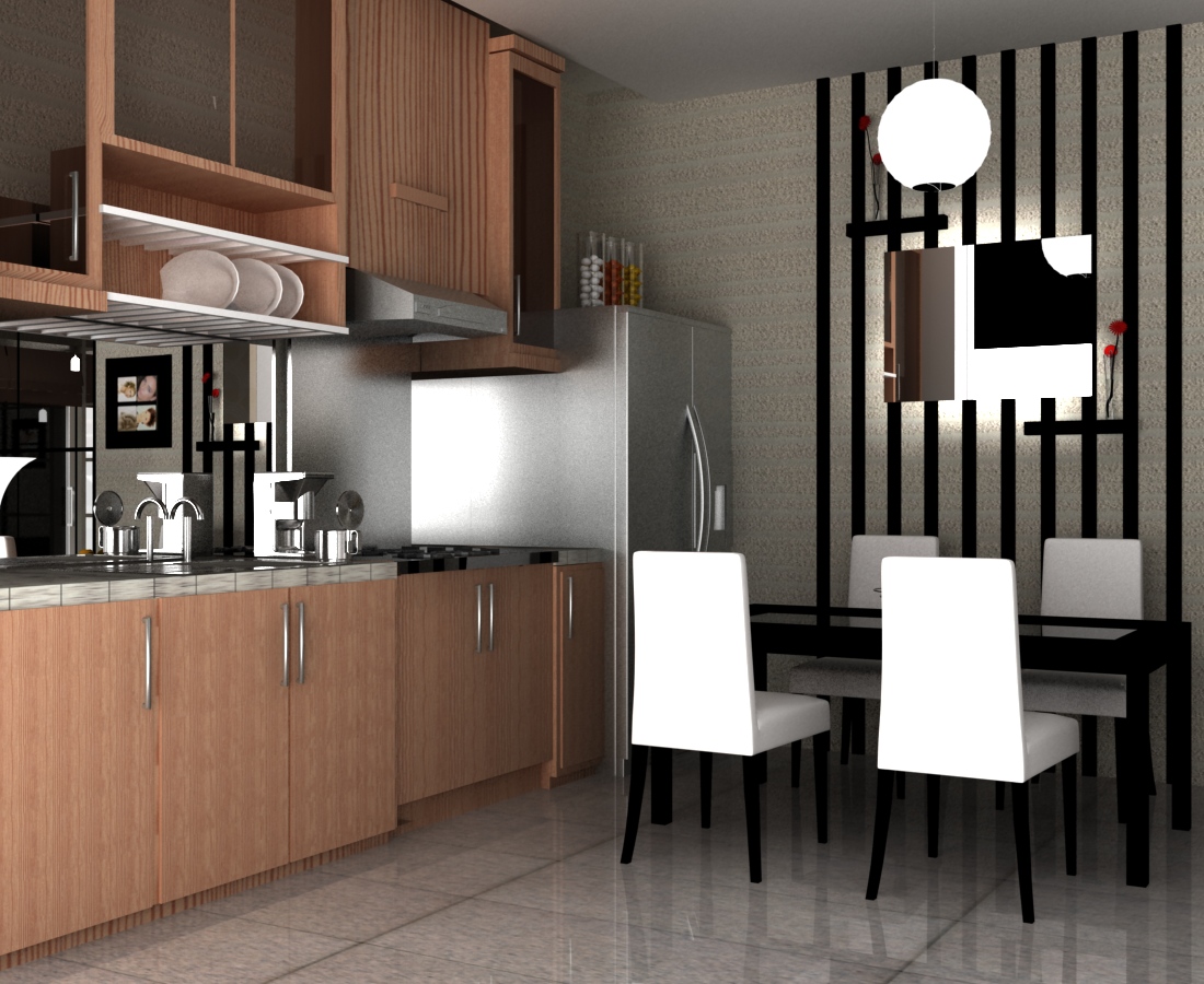 Design Interior Dapur Kering Gambar Desain Rumah Minimalis