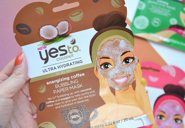 Yes To Coconut and Grapefruit Bubbling Paper Masks