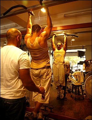 Aamir khan in gym