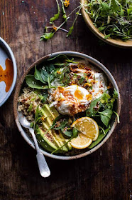 Turkish Egg and Quinoa Breakfast Bowls are a delicious kosher for Passover breakfast idea | Land of Honey