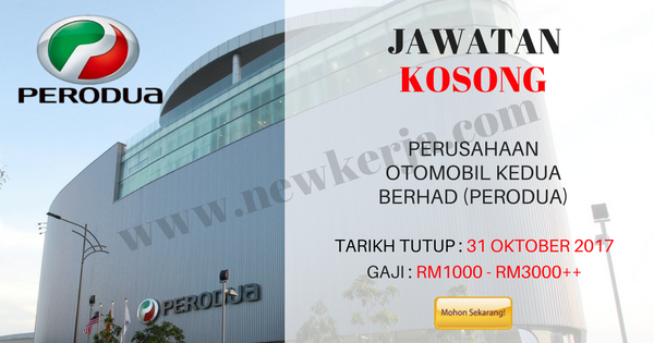 Permohonan Jawatan Kosong Perodua - Contoh Ini Itu