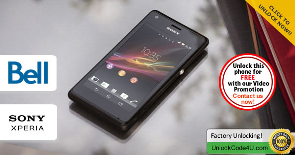 Factory Unlock Code Sony Xperia M from Bell