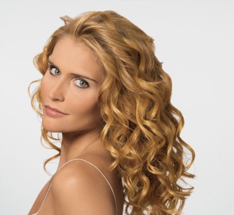 long curly hairstyle
