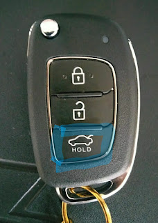 Hyundai Exter Remote key Hold button