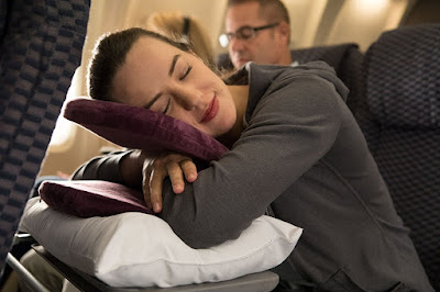 FaceCradle Adjustable Travel Pillow, Sleep Comfy And Peacefully On An Airplane, Train, Bus Or Car