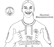 Pour les fans de foot, voici un coloriage inédit de Zlatan Ibrahimovic! (coloriage zlatan ibrahimovic)