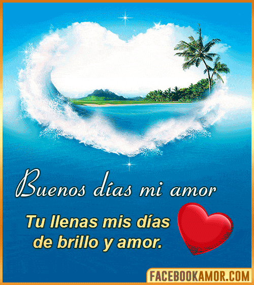  ▷ ¡Buenos Días Mi Amor! GIF, Imágenes, Mensajes y Tarjetas para Compartir en WhatsApp ❤️