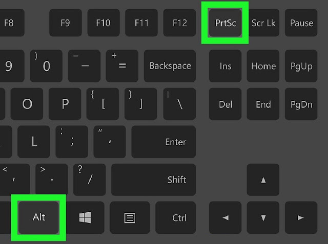 How to Take Screenshot on Laptop Alt + PrtScn