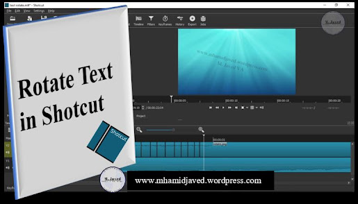 Rotate Text in Shotcut