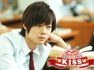 playful kiss