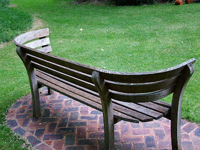 wooden garden bench