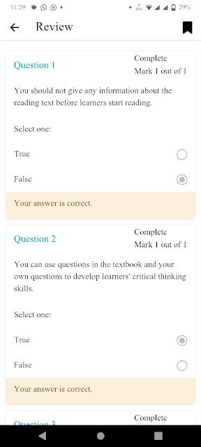 EaSTE QAED Training Module 2 Unit 2 Solved Quiz Pdf