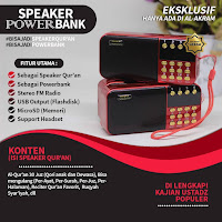 Speaker Qur'an Al-Akram Powerbank Traveller