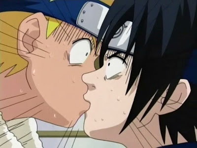 naruto and sasuke kissing. naruto and sasuke kissing.
