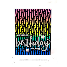 #cardbomb, maria willis, #honeybeestamps, #stamp, #ink, #paper, #papercraft, #craft, #create, #art, #diy, #color, #watercolor, #flower, #birthday, 