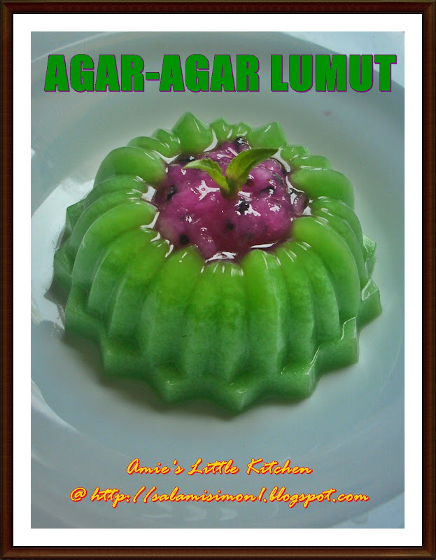 AMIE'S LITTLE KITCHEN: Agar-Agar Lumut @ Santan