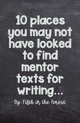 Pin image for Where to Find Elementary and Middle Grade Mentor Texts for Writing Instruction