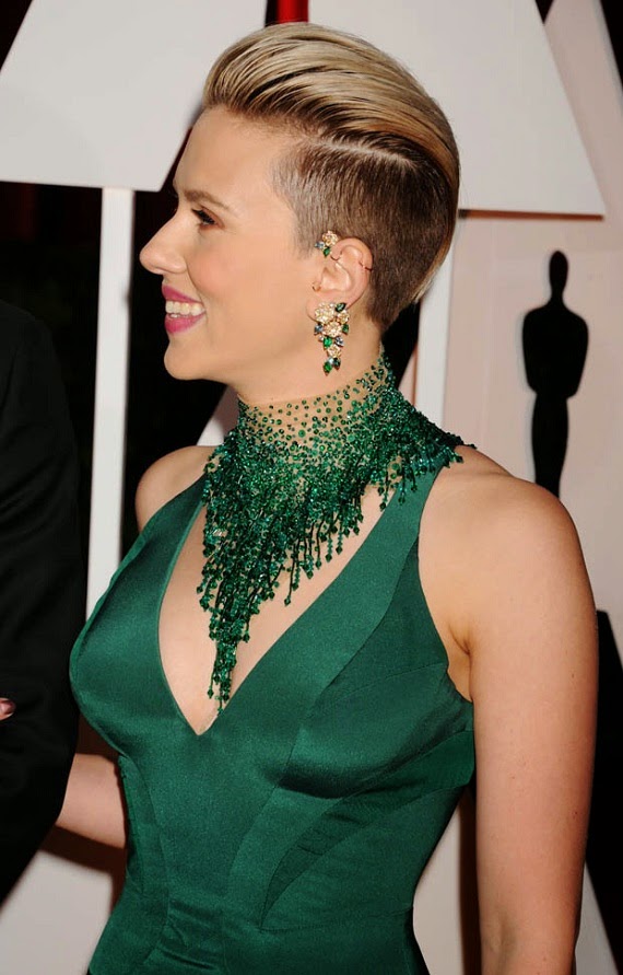 Scarlett Johansson Looks, Dress and Hairstyle at Oscar 