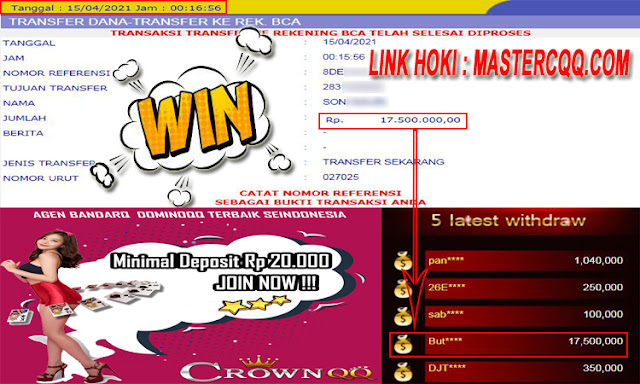 CrownQQ Agen DominoQQ BandarQ dan Domino99 Online Terbesar