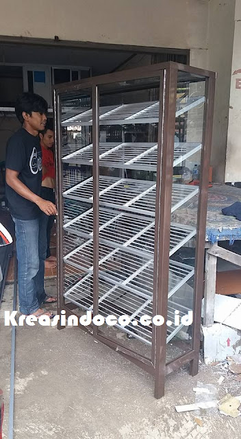 Rak Sepatu Aluminium Pesanan Bu Yayuk Perumahan Mega Kebon Jeruk