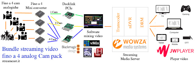 streaming video camere analogiche 